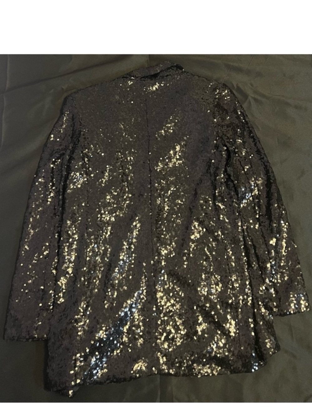 EXPRESS Black Sequin Blazer Jacket - Picture 2 of 3